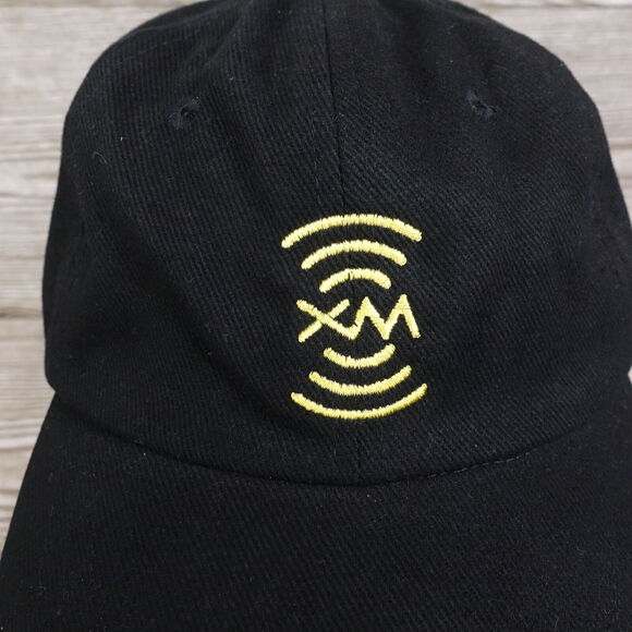 XM SATELLITE RADIO SIRIUS BLACK STRAPBACK PROMO BASEBALL HAT CAP - Picture 2 of 8